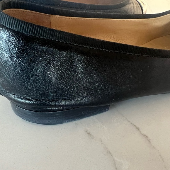 CHANEL ballet ballerina flats black size 42 patent and leather - Picture 10 of 11